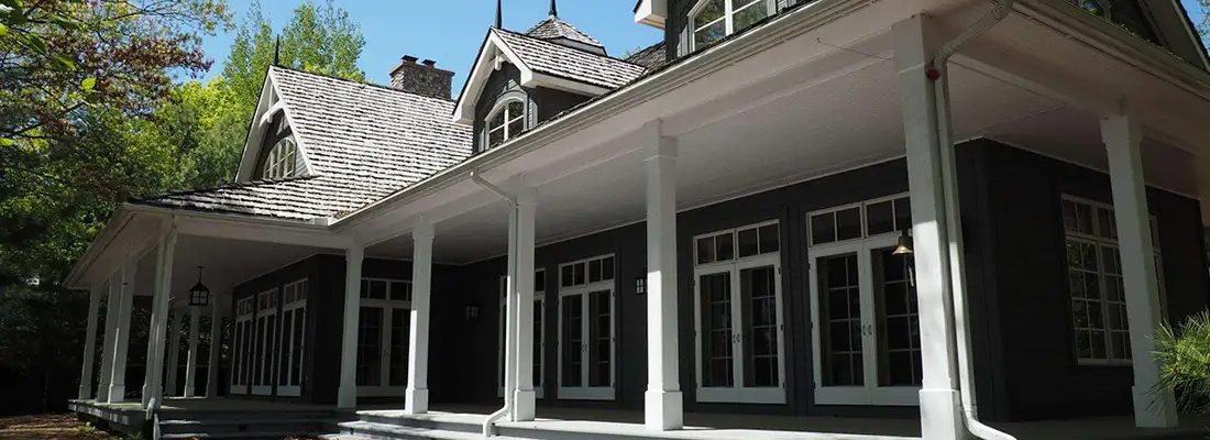 Fisherman’s Point Cottage Rental Exterior and Wraparound Porch fishermans point cottage rental exterior with wraparound porch on lake of bays